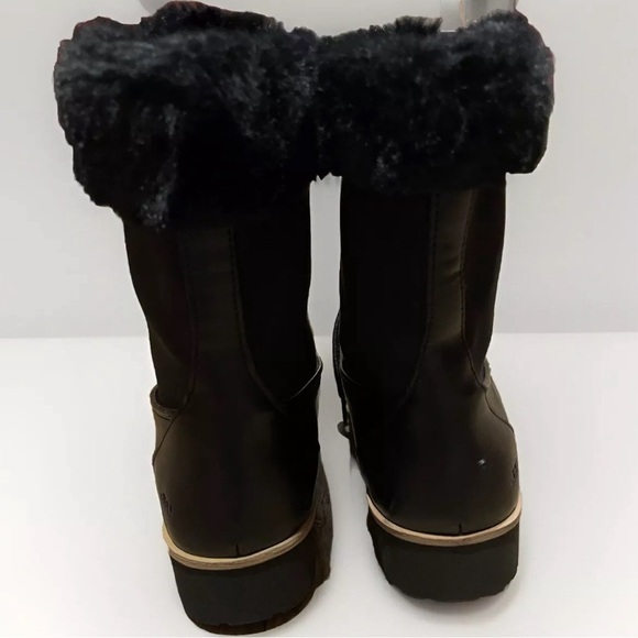 JBU By Jambu Northgate Waterproof Boots Women’s 10M Black Lace Up Faux Fur Lined - Picture 3 of 6